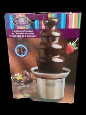 FUENTE FONDUE CHOCOLATE 3 NIVELES NOSTALGIA ELÉCTRICA ACERO INOXIDABLE NUEVA EN CAJA segunda mano  Embacar hacia Mexico