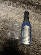 Used, Microplane Stainless Steel Fine Grater Blue Black Silicone Grip Handle Open Box for sale  Shipping to South Africa