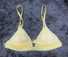 Traje de baño Triangl para mujer Bikini XS amarillo negro neopreno logotipo surf segunda mano  Embacar hacia Argentina