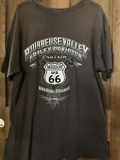 Harley Davidson Bourbeuse Valley Villa Ridge, Mo Camiseta XL Negra Camiseta Rt. 66 segunda mano  Embacar hacia Argentina