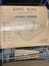 Used, King Koil Luxury Queen Air Mattress 16 inch Built in High Power Pump Cream for sale  Shipping to South Africa