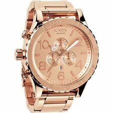 Reloj para hombre Nixon A083897 51-30 cronógrafo acero inoxidable - oro rosa segunda mano  Embacar hacia Argentina