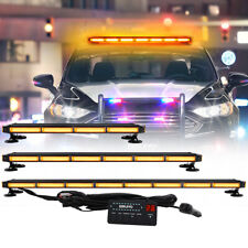 37" 49" COB LED Emergency Warning Strobe Light Bar Car Traffic Advisor 26 Modes for sale  Shipping to South Africa