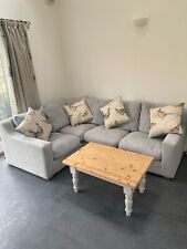 blue fabric corner sofa for sale  BLANDFORD FORUM