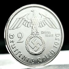 Moneda de Plata Nazi Alemania 2 Marcos *Hermosa* Genuina Segunda Guerra Mundial Tercer Reich 2 Reichsmark segunda mano  Embacar hacia Argentina