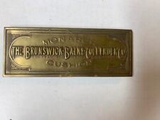 Vintage brass brunswick for sale  Shipping to Ireland