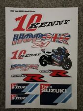 2003 Team Suzuki Moto Gp Conjunto de Adesivos, HOPPER, Kenny Roberts Jr Gsvr comprar usado  Enviando para Brazil