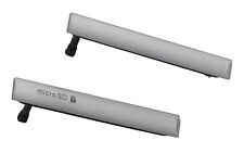 Zestaw 2 uszczelek pokrywy micro USB / SD srebrna do Sony Xperia Z3 Compact pokrywa, używany na sprzedaż  Wysyłka do Poland