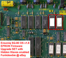 Used, Ensoniq SQ-80 OS v1.8 EPROM Firmware Upgrade SET [with hidden Waves enabled!] for sale  Canada