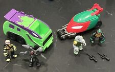 Teenage Mutant Ninja Turtles Micro Minis Lot Trash Truck Stealth Bike TMNT Raph for sale  Shipping to South Africa