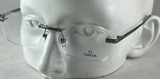 Óculos OMEGA OM 5015-H 008 sem aro retangular armação de óculos gunmetal comprar usado  Enviando para Brazil