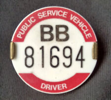 public service vehicle badge for sale  COTTINGHAM