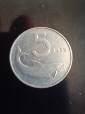 5 lire 1955 usato  Manfredonia