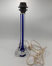 Vintage Flygsfors Paul Kedelv połowa wieku nowoczesna przezroczysta szklana lampa stołowa na sprzedaż  PL