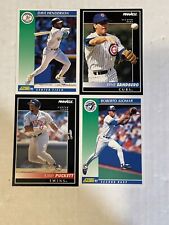 1992 Score/Pinnacle (4) Card Uncut Promo Sheet Henderson/Sandberg/Puckett/Alomar for sale  Shipping to South Africa