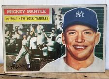 Tarjeta de béisbol Mickey Mantle 1956 Topps arte exhibición de letrero de madera - Yankees 16X24 segunda mano  Embacar hacia Mexico