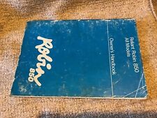 Used, Reliant Robin and Super Robin and Van original Owners Handbook 1973 for sale  NEWARK