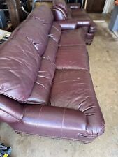 burgundy couch leather for sale  Richardson