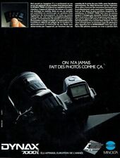 Publicité Advertising1020  1988  appareil photo Minolta Dynax 7000i  élu année, occasion d'occasion  Raimbeaucourt