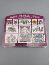 Floral rubber stamp for sale  Great Falls