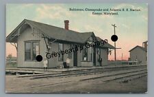 Baltimore Chesapeake y Atlantic Railroad Estación de Tren Depósito EASTON MD Postal segunda mano  Embacar hacia Argentina
