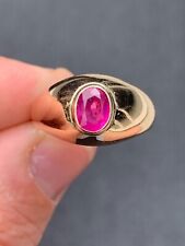 pink sapphire gold ring for sale  BRIGHTON