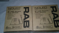 Lot of 2 RAB LIGHTING NDLED 4" LED DownLights NDLED4SD-50Y-W-W WHITE CONE/RING for sale  Shipping to South Africa