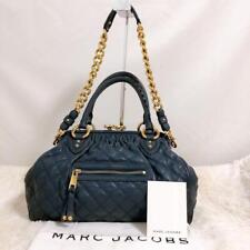 Usado, Bolsa de ombro Marc Jacobs 2WAY couro bovino acolchoado corrente marinha muito bom estado comprar usado  Enviando para Brazil