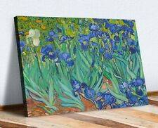 Van gogh Irises CANVAS WALL ART PAINTING ARTWORK 30mm DEEP FRAMED PRINT, brukt til salgs  Frakt til Norway