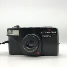 Usado, *EXCELENTE* Cámara fotográfica Olympus Superzoom 70 negra apuntar y disparar 35 mm segunda mano  Embacar hacia Argentina