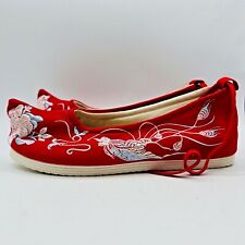  Zapatos de tela de dragón bordados chinos mocasines planos étnicos, usado segunda mano  Embacar hacia Argentina