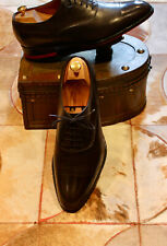 Used, John Lobb 'John Lobb' Anthracite Toe-capped Oxfords - UK 10 EE for sale  Shipping to South Africa