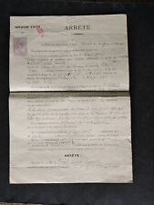 Document officiel 1917 d'occasion  France