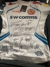 Signed rugby tshirt for sale  EXETER