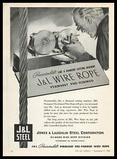 1946 Jones Laughlin Steel Gilmore Wire Diamond Cutting Machine Vintage Print Ad for sale  Shipping to Canada