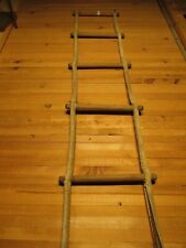 RARE ORIGINAL ANTIQUE NAUTICAL SHIP JACOBS LADDER OCEAN DIVING WOODEN WITH STEEL for sale  Beulah