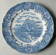 Prato de jantar inglês Village Salem porcelana azul branco transferware comprar usado  Enviando para Brazil