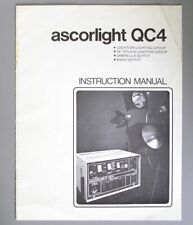 Ascorlight qc4 instruction for sale  Palm Bay