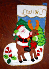 Vintage christmas stocking for sale  Kerrville