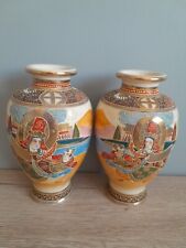 Pair satsuma vases for sale  WAKEFIELD