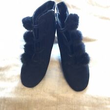 Black suede high for sale  LONDON