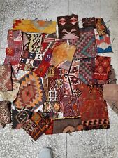 restos de kilim turco para enquadrar, tapete antigo, peças faça você mesmo, peças pequenas vintage comprar usado  Enviando para Brazil