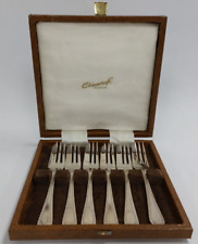 Vintage Chinacraft EPNS A1 Cake Forks in Box E12 P992 for sale  Shipping to South Africa
