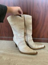 Bottes python beige d'occasion  Cannes