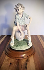 Giuseppe Armani Gulliver's Capodimonte Menino Com Bola De Futebol 8 "Escultura Estatueta comprar usado  Enviando para Brazil