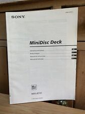 Sony minidisc deck for sale  SPALDING