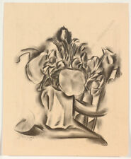 Boris Deutsch (1892-1978) "Flower still-life", drawing, 1926 for sale  Shipping to South Africa