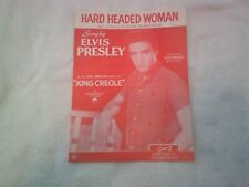 ELVIS PRESLEY ~ PARTITURAS VINTAGE DE MUJER DE CABEZA DURA ~ DEL REY CRIOLLO segunda mano  Embacar hacia Argentina