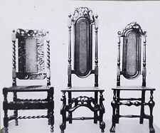 Estilos Tudor-Stuart, sillas inglesas (antes de 1670), tobogán de vidrio linterna mágica segunda mano  Embacar hacia Argentina