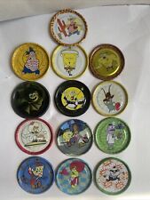 Used, Lot of 13 METAL Tazos SpongeBob Mexico Sabritas Glitter, Silver SpongeBob tazo for sale  Shipping to South Africa